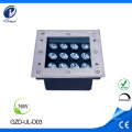 16W square outdoor paving led floor light